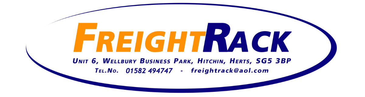 Freight rack banner with address